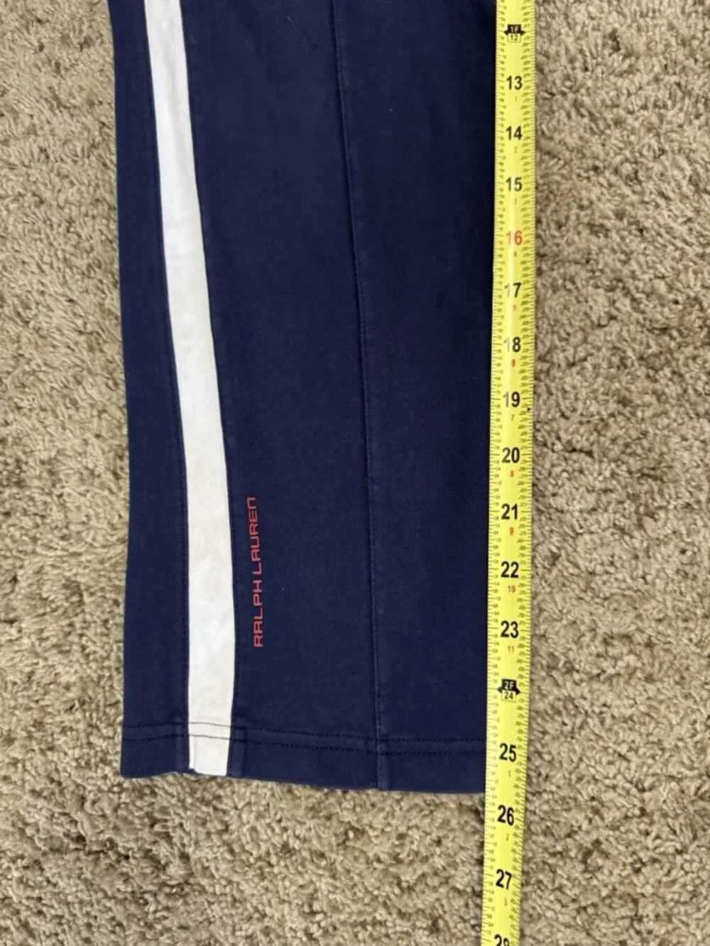 RALPH LAUREN Navy Jogger Sweatpants 28x25.5 Outdoor Track Hiking Athletic Run